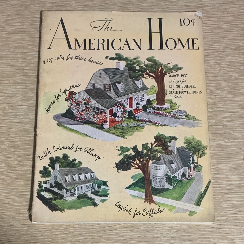 Vintage 'The American Home' Magazine  - March 1937